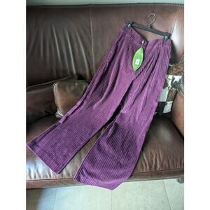 FARM Rio Burgundy Corduroy Trousers MEDIUM